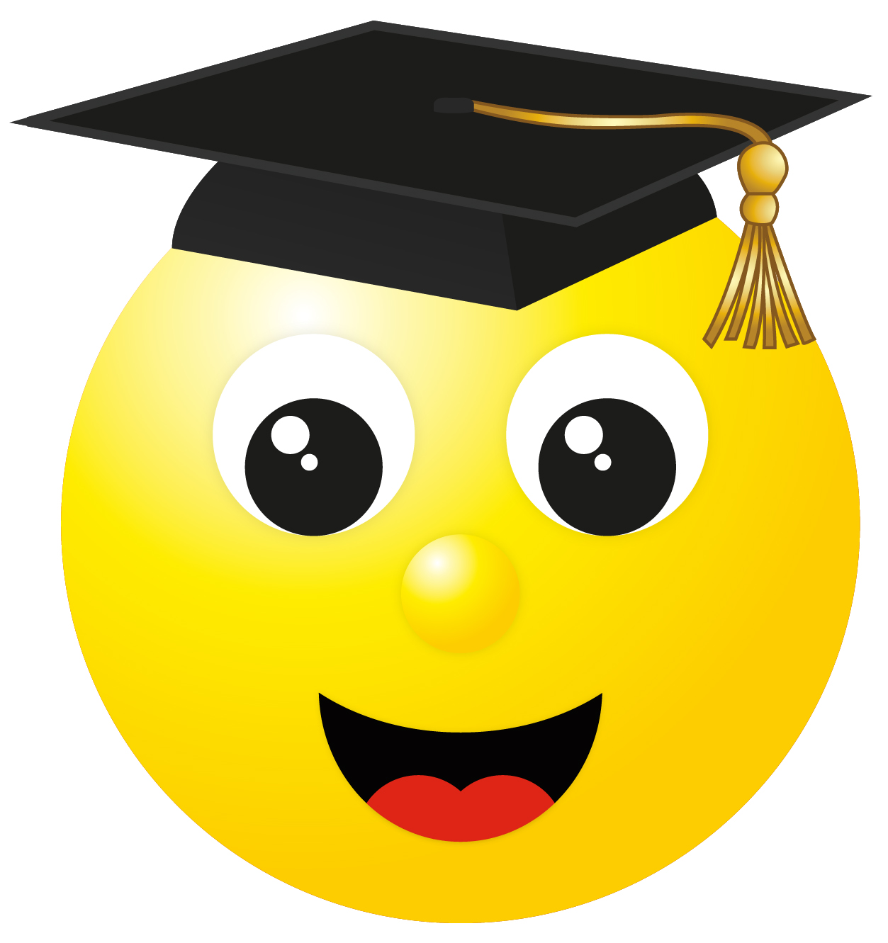 free graduation smiley face clip art - photo #3